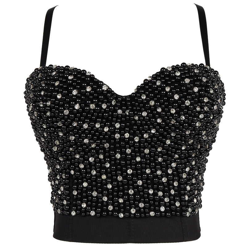 Women's Handmade Studded Brassiere Body Shaping Trendy Costumes