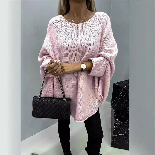 Women's Autumn Cape Poncho Fashionable Knitted Shawl Sweaters