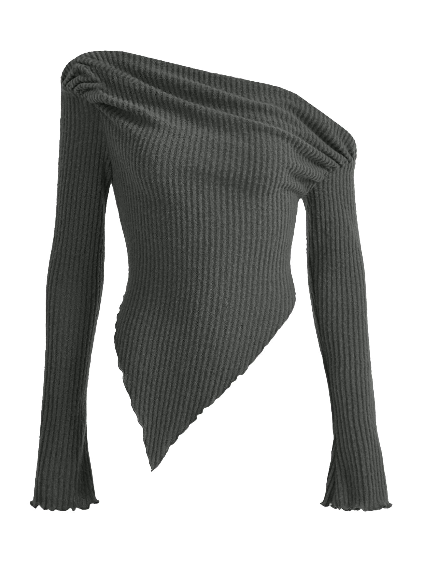 Women's Knitted Long Sleeve British Style Plain Knitwear