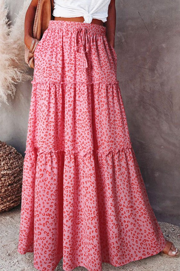 Style Loose Casual High Waist Long Skirts