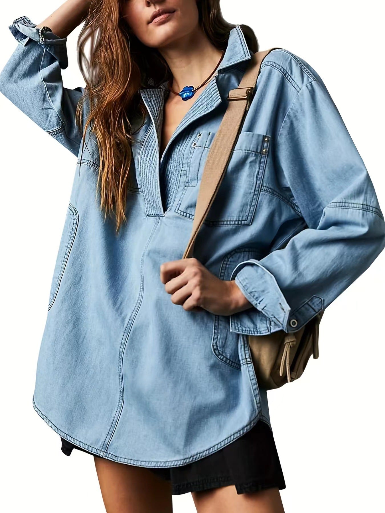 Stylish Denim Long-sleeved Fashion Design Casual Jackets