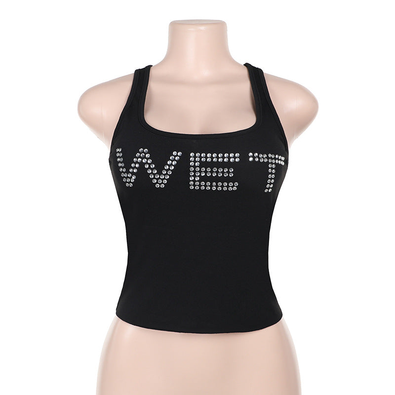 Women's Summer Street Style Hot Sexy Letters Tops