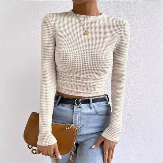 Sexy Slim Fit Long Sleeve Everyday Blouses