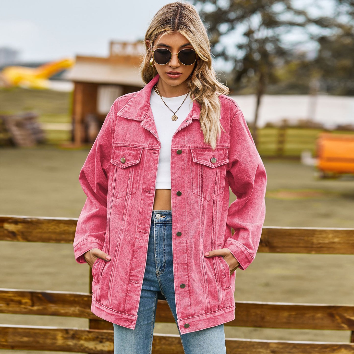 Women's Classic Retro Loose Denim For Jackets