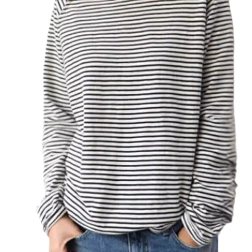 Women's Casual Loose Round Neck Raglan Long Sleeve Blouses