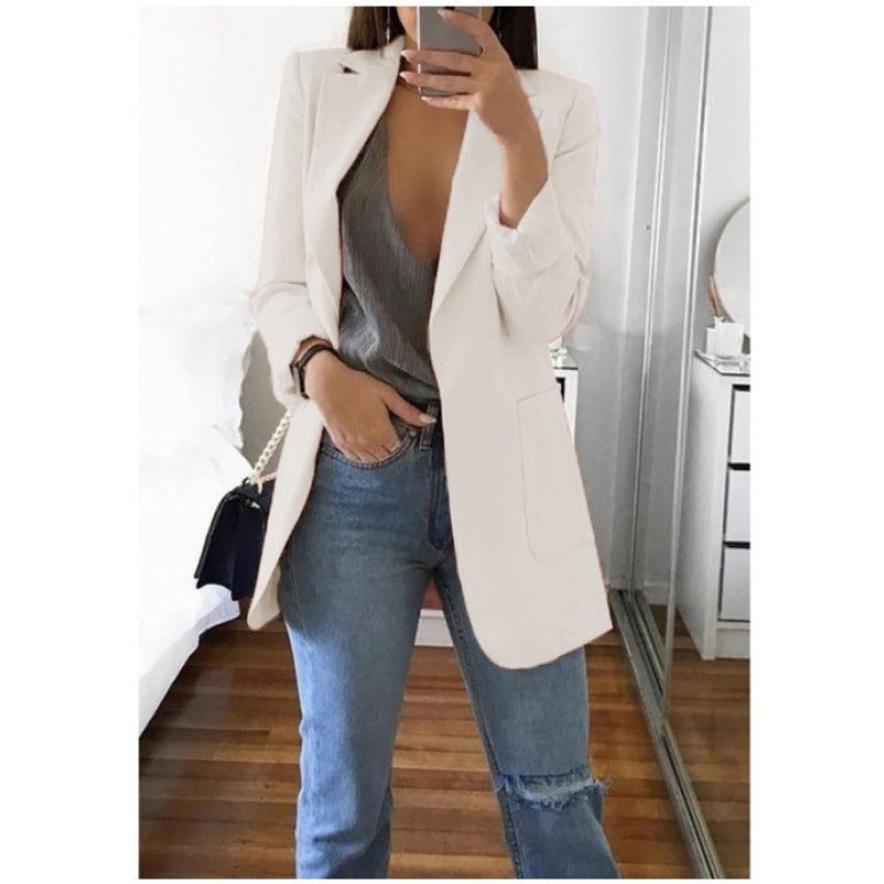 Women's Cool Fashion Polo Collar Graceful Blazers