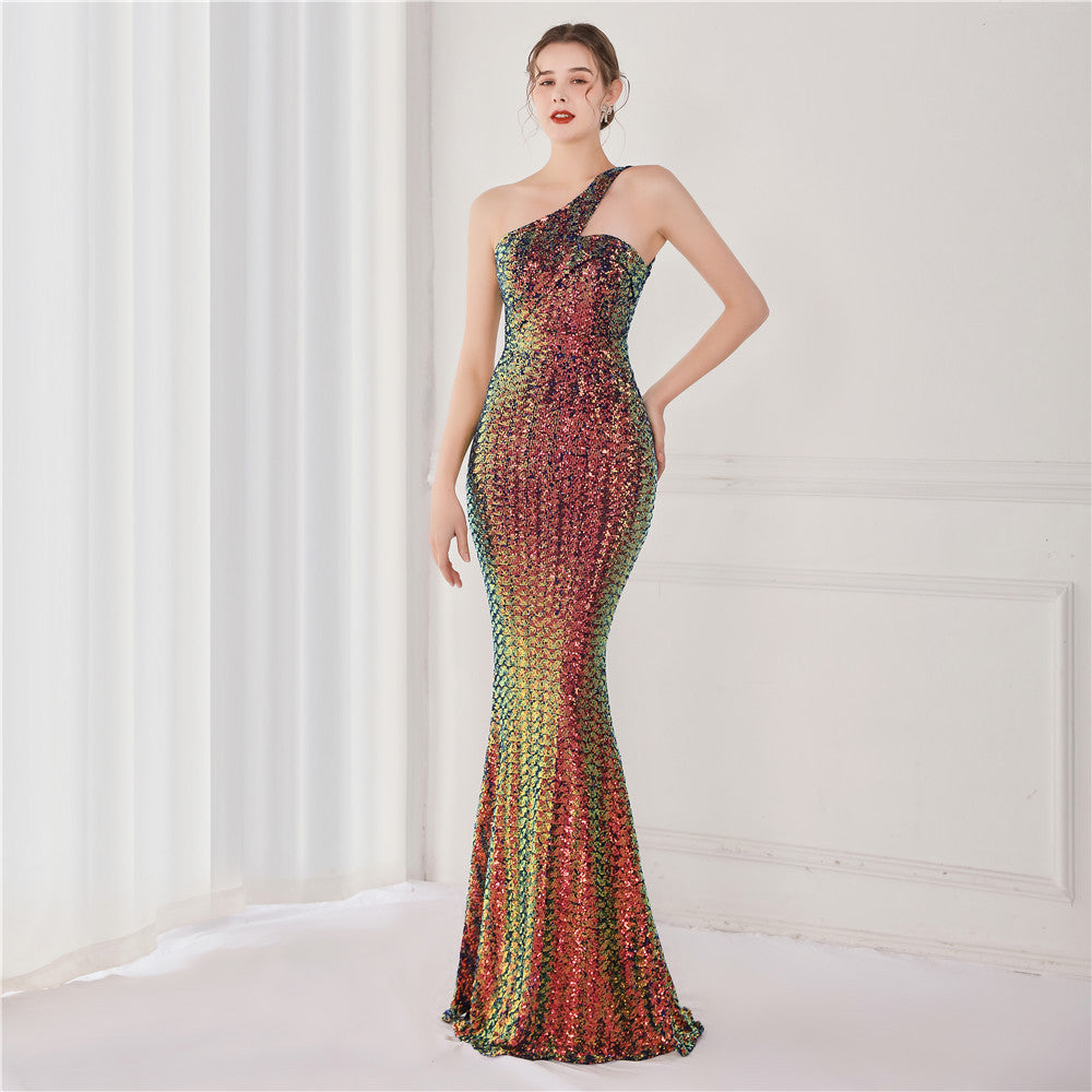 Sequined Dream Party Dress Sexy Long Wedding Dresses