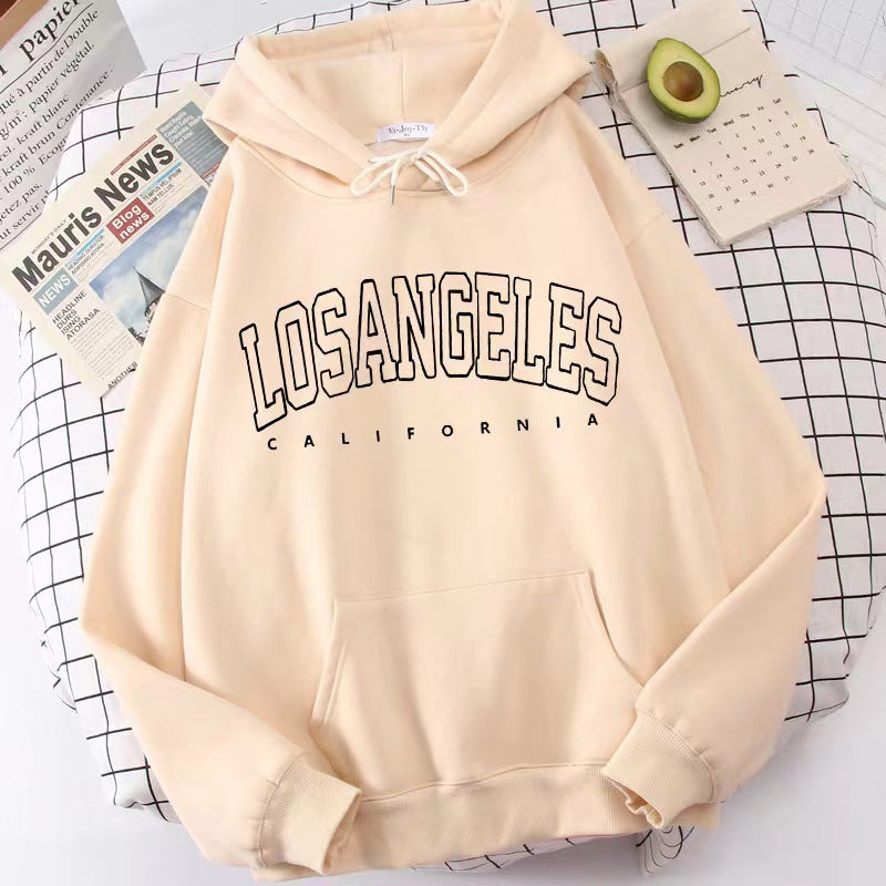 Sweat à capuche ample et épais de style coréen pour femmes, pull long