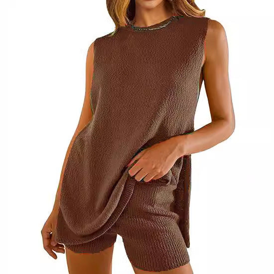 Women's Thickened Summer Loose Sleeveless Two-piece Knitwear