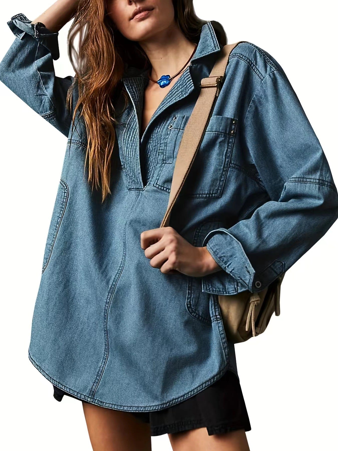 Stylish Denim Long-sleeved Fashion Design Casual Jackets