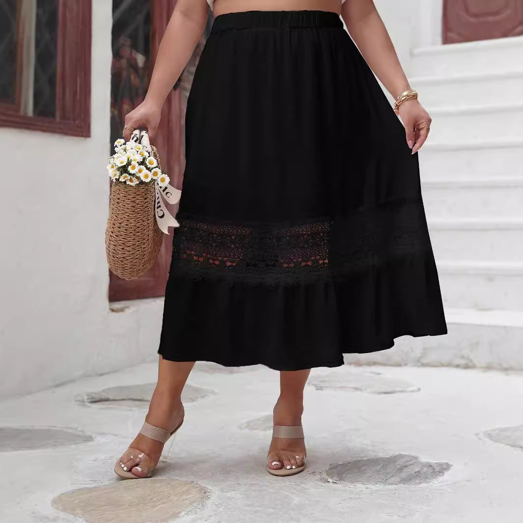 Casual Elegant High Waist Loose Long Skirts