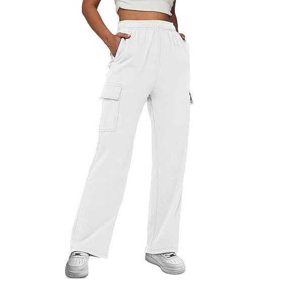 Women's Sports High Waist Tooling Slimming Straight Pants