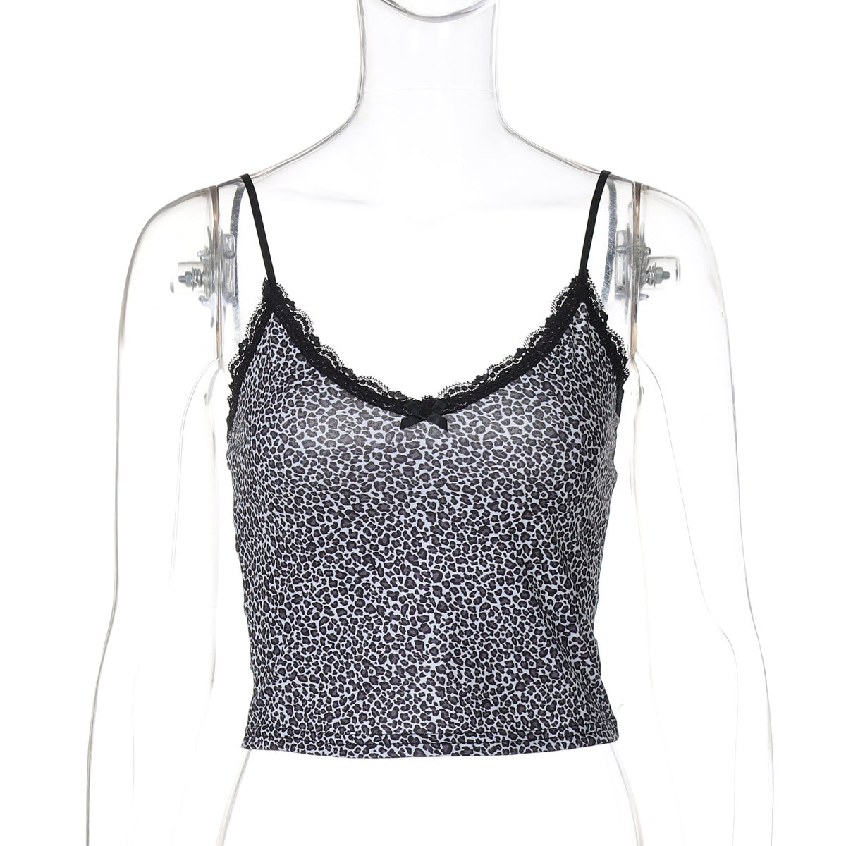 Women's Hot Summer Leopard Print Lace Camisole Tops