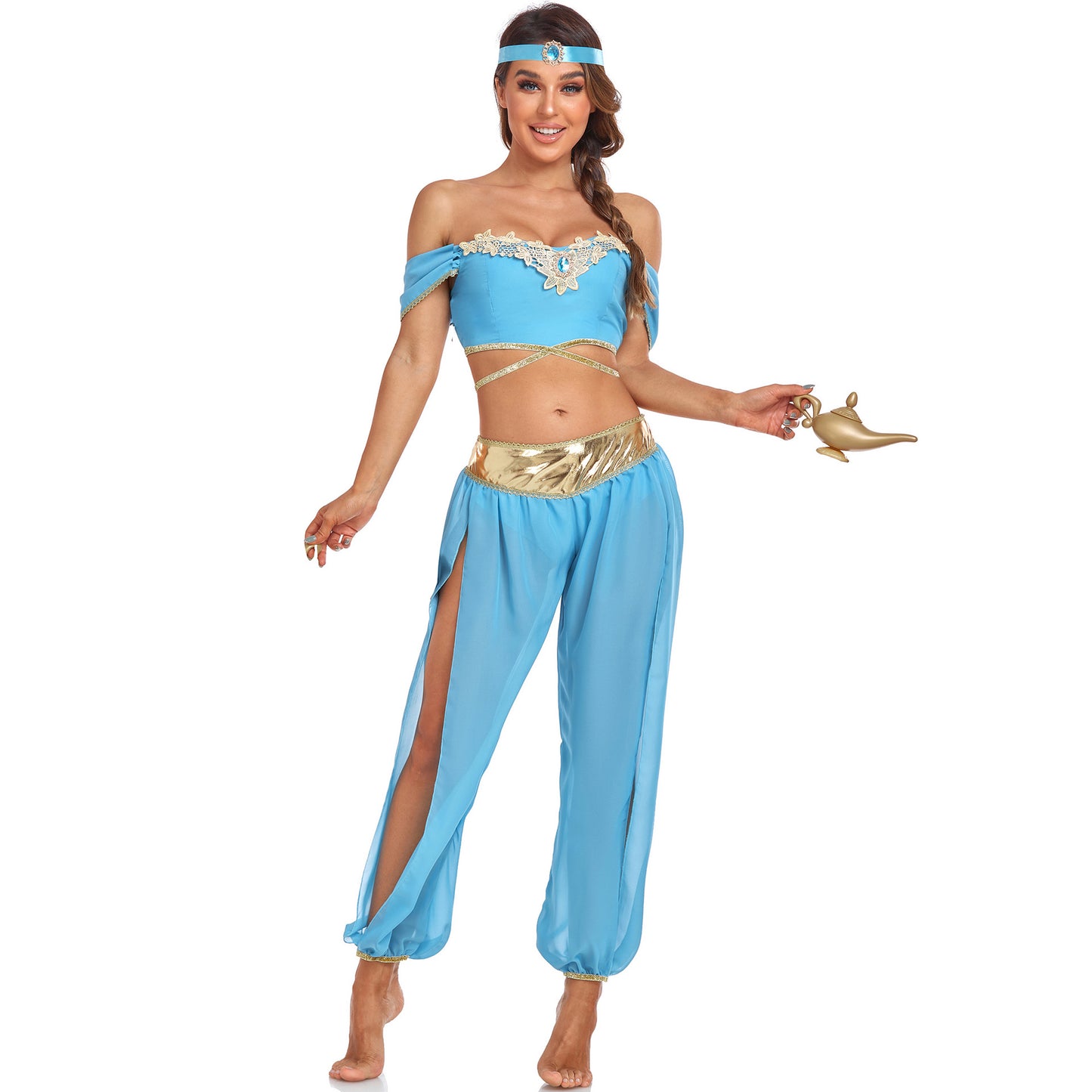 Sexy Lamp Of Aladdin Princess Jasmine Dress Festival Party Costumes