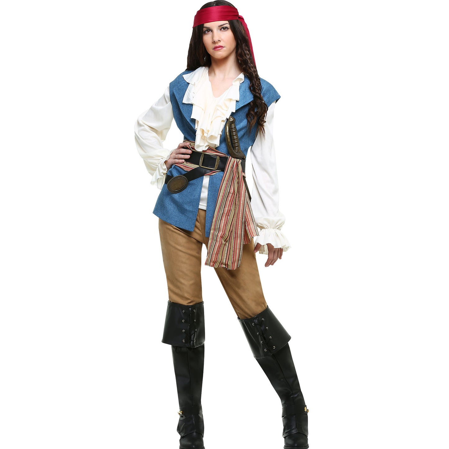 Men's Game Caribbean Pirate Ship Captain Sailor Costumes