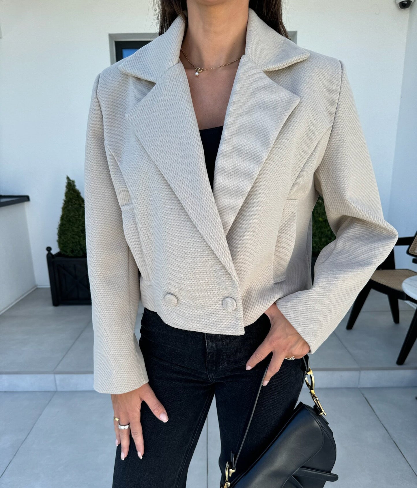 Women's Unique Fashion British Collar Woolen Blazers