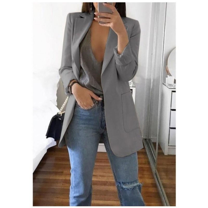 Women's Cool Fashion Polo Collar Graceful Blazers